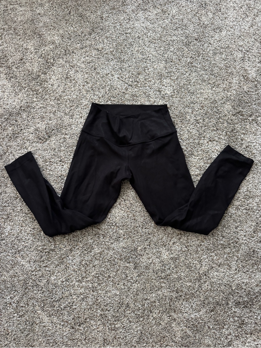 Black shimmer lululemon leggings